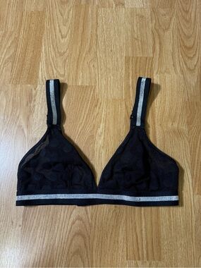 H&M Mesh Black Triangle Bralette - Size 34 B ( NWOT )